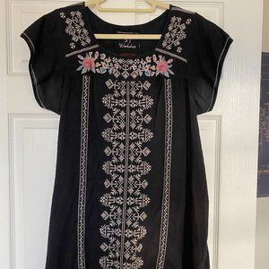 Johnny Was Embroidered Peasant Dress